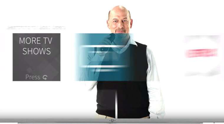 man holding a remote